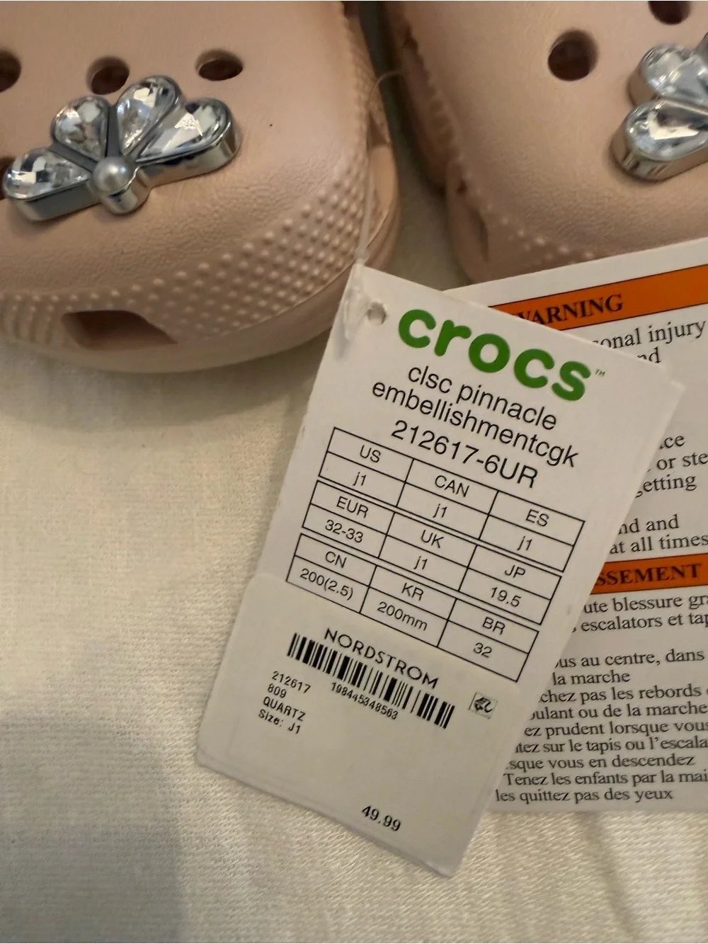Crocs classic kids pinnacle embellished clog